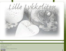 Tablet Screenshot of lillelykkeliten.blogspot.com