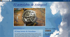 Desktop Screenshot of elastrolabiodeazarquiel.blogspot.com