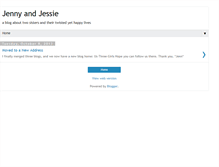 Tablet Screenshot of jennyandjessie.blogspot.com