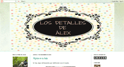 Desktop Screenshot of losdetallesdealex.blogspot.com