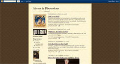 Desktop Screenshot of alarmsindiscursions.blogspot.com