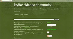 Desktop Screenshot of indiocidadaodomundo.blogspot.com