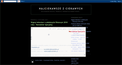Desktop Screenshot of najciekawszezciekawych.blogspot.com