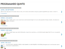 Tablet Screenshot of programandoquinto.blogspot.com