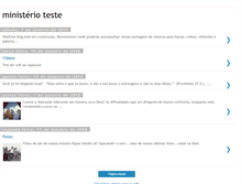 Tablet Screenshot of ministerioteste.blogspot.com