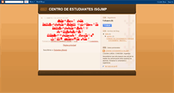 Desktop Screenshot of centrodeestudiantesisgjmp.blogspot.com