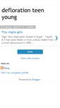 Mobile Screenshot of deflorationteenmis.blogspot.com