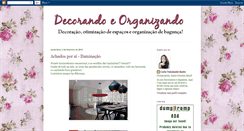 Desktop Screenshot of decorandoeorganizando.blogspot.com