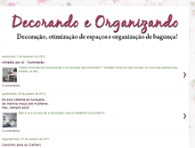 Tablet Screenshot of decorandoeorganizando.blogspot.com