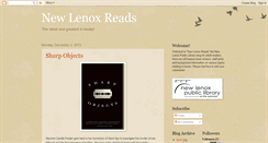 Desktop Screenshot of newlenoxreads.blogspot.com