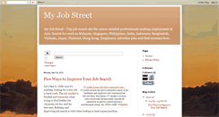 Desktop Screenshot of my-job-street.blogspot.com