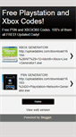 Mobile Screenshot of freepsnxboxcodes.blogspot.com