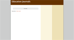 Desktop Screenshot of education-journals.blogspot.com