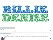 Tablet Screenshot of billiedenise.blogspot.com