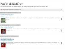 Tablet Screenshot of pasaenelmundohoy.blogspot.com