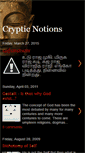 Mobile Screenshot of crypticnotions.blogspot.com