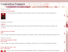 Tablet Screenshot of creativesoulfreespirit.blogspot.com