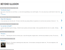 Tablet Screenshot of gobeyondillusion.blogspot.com