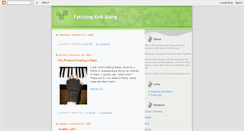 Desktop Screenshot of fetchingknitalong.blogspot.com