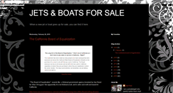 Desktop Screenshot of jetsboatsforsale.blogspot.com