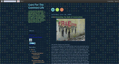 Desktop Screenshot of cureforthecommonlife.blogspot.com