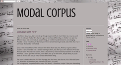 Desktop Screenshot of modalcorpus.blogspot.com