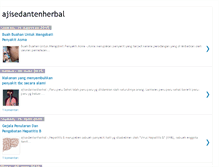 Tablet Screenshot of ajisedantenherbal.blogspot.com
