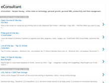 Tablet Screenshot of econsultant.blogspot.com