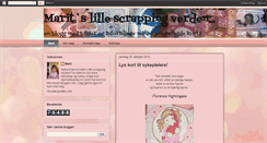 Desktop Screenshot of maritslillescrappingverden.blogspot.com