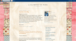 Desktop Screenshot of glimpseofpink.blogspot.com