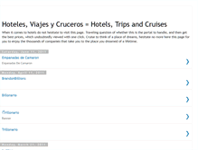 Tablet Screenshot of hotelesviajesycruceros.blogspot.com