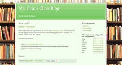 Desktop Screenshot of msfeinsclass.blogspot.com