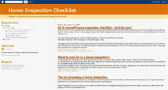 Desktop Screenshot of homeinspectionchecklistguide.blogspot.com