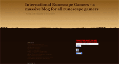 Desktop Screenshot of internationalrunescape.blogspot.com