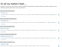Tablet Screenshot of mymothersfault.blogspot.com