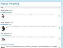 Tablet Screenshot of kitchenanddiningblog.blogspot.com