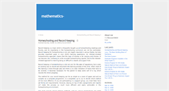 Desktop Screenshot of mathematics-24269.blogspot.com