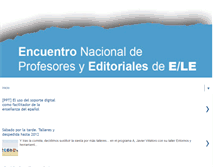 Tablet Screenshot of encuentroprofesoreseditorialesele.blogspot.com