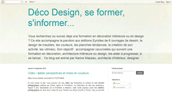 Desktop Screenshot of deco-design-formation.blogspot.com