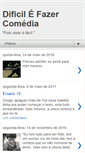 Mobile Screenshot of dificilefazercomedia.blogspot.com
