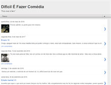 Tablet Screenshot of dificilefazercomedia.blogspot.com