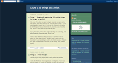 Desktop Screenshot of lauras23thingsonastick.blogspot.com