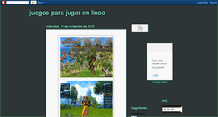 Desktop Screenshot of juegossonlinee.blogspot.com