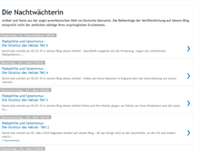 Tablet Screenshot of die-nachtwaechterin.blogspot.com