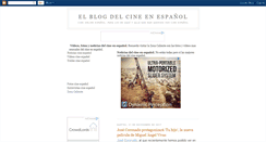 Desktop Screenshot of elblogdelcineenespanol.blogspot.com