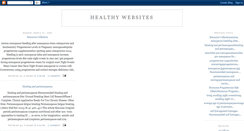Desktop Screenshot of healthywebsites.blogspot.com