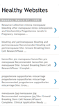 Mobile Screenshot of healthywebsites.blogspot.com