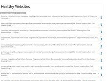 Tablet Screenshot of healthywebsites.blogspot.com