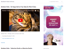 Tablet Screenshot of abrahamhicksarchives.blogspot.com