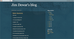 Desktop Screenshot of jimdewar.blogspot.com
